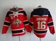Florida Panthers -16 Aleksander Barkov Red Sawyer Hooded Sweatshirt Stitched NHL Jersey