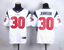Nike Houston Texans #30 Kevin Johnson White Men's Stitched NFL Elite Jersey