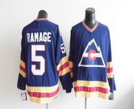 Colorado Avalanche CCM Throwback -5 Rob Ramage Blue Stitched NHL Jersey