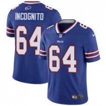 Nike Bills -64 Richie Incognito Royal Blue Team Color Stitched NFL Vapor Untouchable Limited Jersey