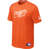 Los Angeles Dodgers Nike Short Sleeve Practice T-Shirt Orange