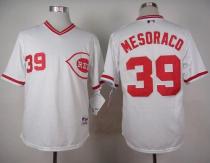 Cincinnati Reds -39 Devin Mesoraco White 1990 Turn Back The Clock Stitched MLB Jersey