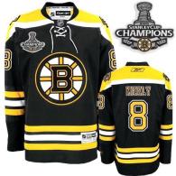 Boston Bruins 2011 Stanley Cup Champions Patch -8 Cam Neely Black Stitched NHL Jersey