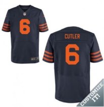 Nike Chicago Bears -6 Blue Orange Cutler Elite Jersey