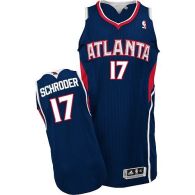 Revolution 30 Atlanta Hawks -17 Dennis Schroder Blue Stitched NBA Jersey