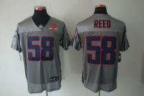 Nike Houston Texans -58 Brooks Reed Grey Shadow With 10th Patch Mens Stitched NFL Elite Jersey
