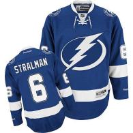Tampa Bay Lightning -6 Anton Stralman Blue Stitched NHL Jersey