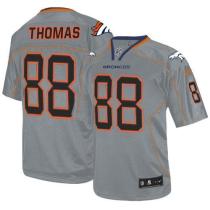 Nike Denver Broncos #88 Demaryius Thomas Lights Out Grey Men's Stitched NFL Elite Jersey