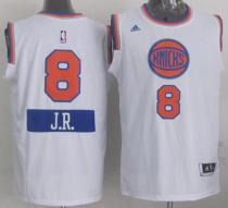 New York Knicks -8 JR Smith White 2014-15 Christmas Day Stitched NBA Jersey