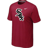 Chicago White Sox Nike Heathered Red Club Logo  T-Shirt