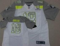 Nike Bengals -18 AJ Green White Pro Bowl Men's Stitched NFL Elite Team Carter Jersey
