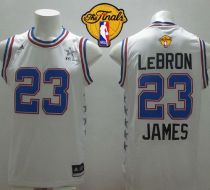 Cleveland Cavaliers -23 LeBron James White 2015 All Star The Finals Patch Stitched NBA Jersey