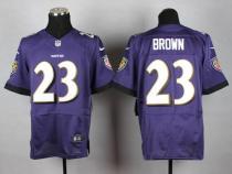 Nike Ravens -23 Chykie Brown Purple Team Color Men's Stitched NFL New Elite Jersey