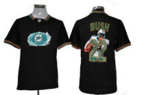 Nike Dolphins -22 Reggie Bush Black NFL Game All Star Fashion Jersey