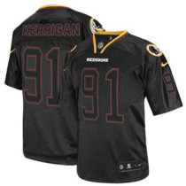 Nike Redskins -91 Ryan Kerrigan Lights Out Black Stitched NFL Elite Jersey