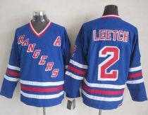 New York Rangers -2 Brian Leetch Blue CCM Heroes of Hockey Alumni Stitched NHL Jersey
