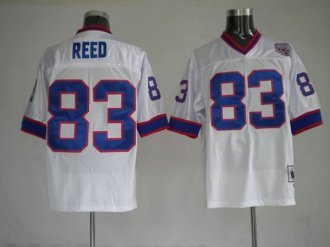 Mitchell and Ness Bills -83 Andre Reed White Stitched Throwback NFL Jersey