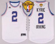 Cleveland Cavaliers -2 Kyrie Irving White 2015 All Star The Finals Patch Stitched NBA Jersey