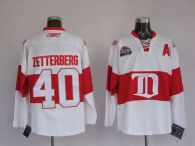 Detroit Red Wings -40 Henrik Zetterberg Stitched White Winter Classic NHL Jersey