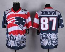 Nike New England Patriots -87 Rob Gronkowski Navy Blue Mens Stitched NFL Elite Noble Fashion Jersey
