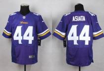 Nike Minnesota Vikings #44 Matt Asiata Purple Team Color Men's Stitched NFL Elite Jersey