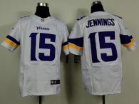 Nike Minnesota Vikings #15 Greg Jennings White Men's Stitched NFL Elite Jersey