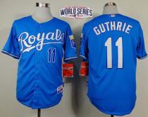 Kansas City Royals -11 Jeremy Guthrie Light Blue Alternate Cool Base W 2014 World Series Patch Stitc