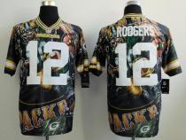 Nike Green Bay Packers #12 Aaron Rodgers Team Color Men's Stitched NFL Elite Fanatical Version Jerse