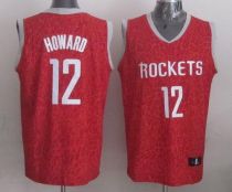 Houston Rockets -12 Dwight Howard Red Crazy Light Stitched NBA Jersey
