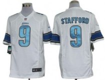 Nike Lions -9 Matthew Stafford White Stitched NFL Limited Jersey