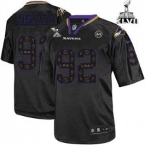 Nike Ravens -92 Haloti Ngata New Lights Out Black Super Bowl XLVII Men Stitched NFL Elite Jersey