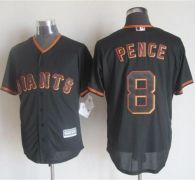 San Francisco Giants #8 Hunter Pence Black New Cool Base Stitched MLB Jersey