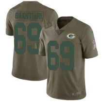 Nike Packers -69 David Bakhtiari Olive Stitched NFL Limited 2017 Salute To Service Jersey