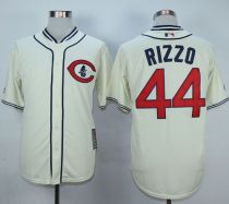 Chicago Cubs -44 Anthony Rizzo Cream 1929 Turn Back The Clock Stitched MLB Jersey
