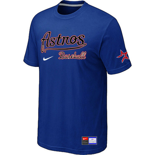 MLB Houston Astros Blue Nike Short Sleeve Practice T-Shirt