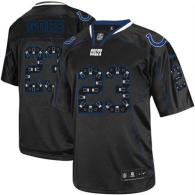 Nike Indianapolis Colts #23 Frank Gore New Lights Out Black Men's Stitched NFL Elite Jersey