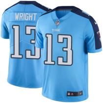 Nike Titans -13 Kendall Wright Light Blue Stitched NFL Color Rush Limited Jersey