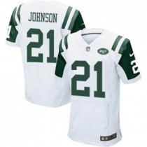2014 NFL Draft New York Jets -21 Chris Johnson White NFL Elite Jersey