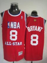 Mitchell And Ness Los Angeles Lakers -8 Kobe Bryant Red 2003 All Star Stitched NBA Jersey