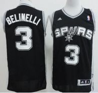 Revolution 30 San Antonio Spurs -3 Marco Belinelli Black Stitched NBA Jersey