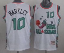 Mitchell And Ness Phoenix Suns -10 Charles Barkley White 1996 All star Stitched NBA Jersey