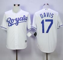 Kansas City Royals -17 Wade Davis White New Cool Base Stitched MLB Jersey