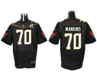 Nike Tampa Bay Buccaneers -70 Logan Mankins Black 2016 Pro Bowl Stitched NFL Elite Jersey