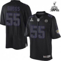Nike Ravens -55 Terrell Suggs Black Super Bowl XLVII Stitched NFL Impact Limited Jersey