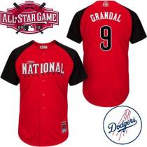 Los Angeles Dodgers -9 Yasmani Grandal Red 2015 All-Star National League Stitched MLB Jersey