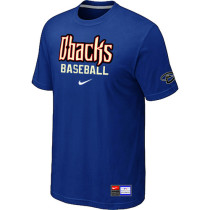 Arizona Diamondbacks Crimson Blue Nike Short Sleeve Practice T-Shirt