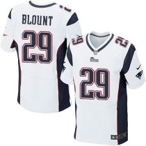 Nike New England Patriots -29 LeGarrette Blount White Mens Stitched NFL Elite Jersey