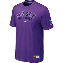 Boston Red Sox Purple Nike Short Sleeve Practice T-Shirt