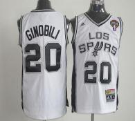 Latin Nights San Antonio Spurs -20 Manu Ginobili White Stitched NBA Jersey
