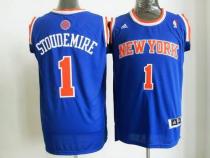 New York Knicks -1 Amare Stoudemire Blue Road New 2012-13 Season Stitched NBA Jersey